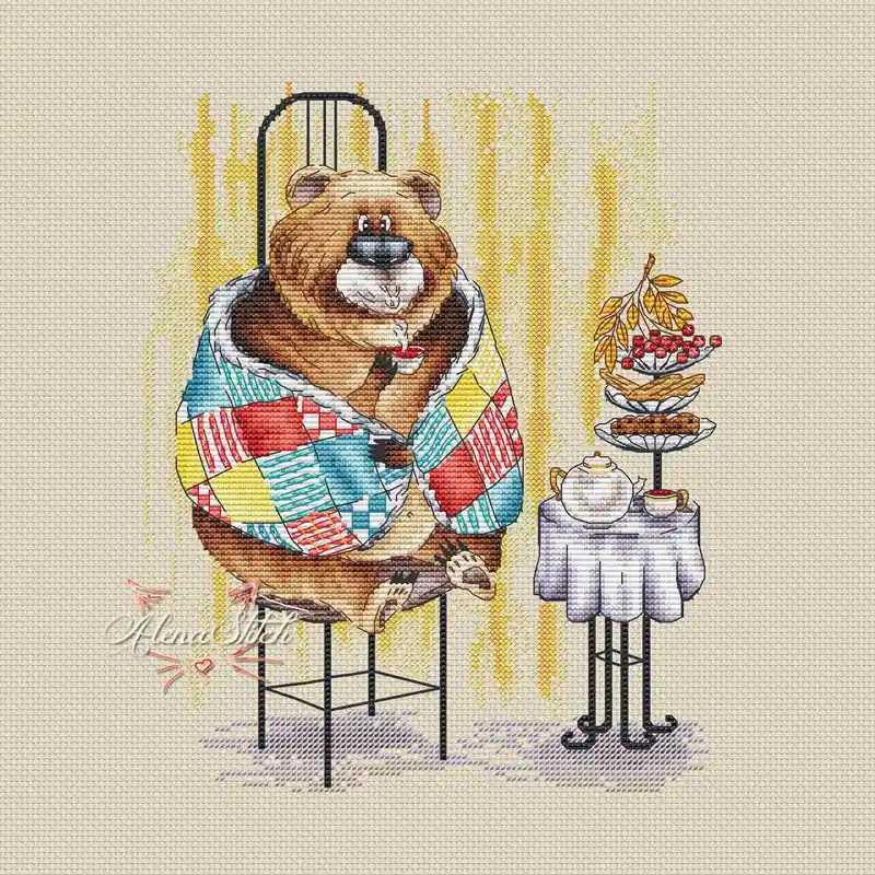 Rowan tea - PDF Cross Stitch Pattern Cheap