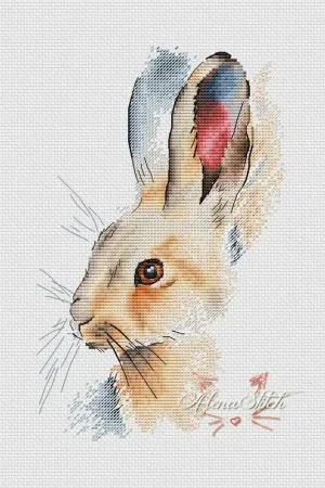 Authentic Hare - PDF Cross Stitch Pattern