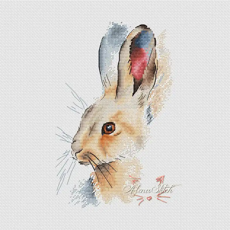 Authentic Hare - PDF Cross Stitch Pattern