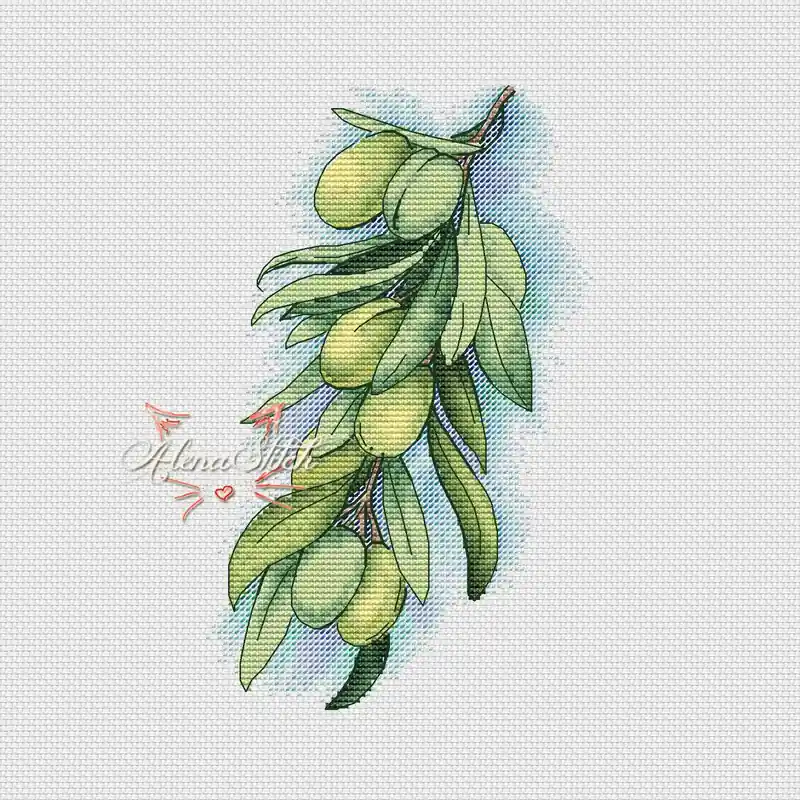 Premium Olive - PDF Cross Stitch Pattern
