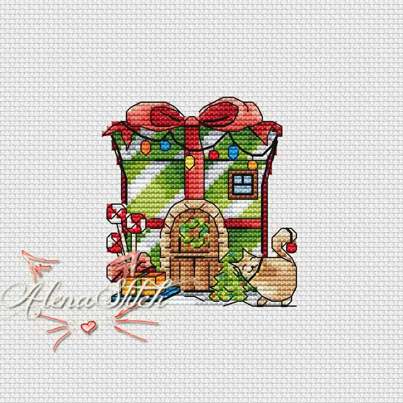 Warranty Included Present - PDF Cross Stitch Pattern