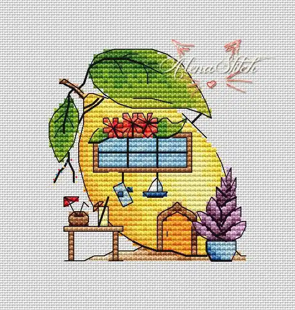 Express Delivery Lemon - PDF Cross Stitch Pattern