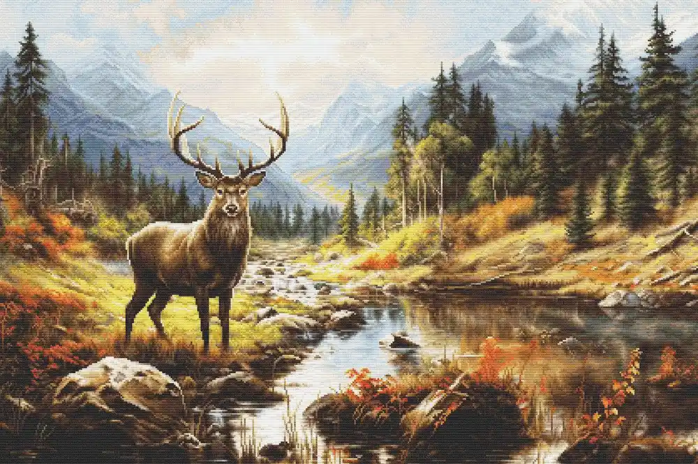 One Day Deal The Greatness of Nature B621L Counted Cross-Stitch Kit