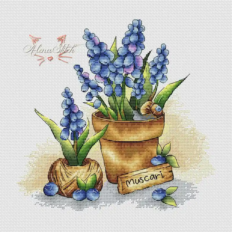 Muscari - PDF Cross Stitch Pattern Editor’s Pick