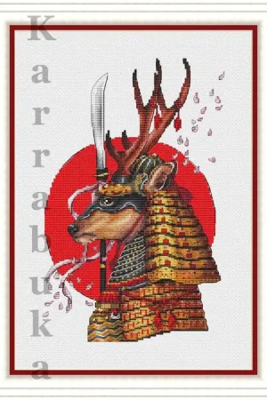 One Day Deal Samurai - PDF Cross Stitch Pattern