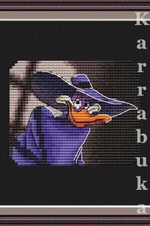 Direct From Manufacturer Darkwing Duck - PDF Cross Stitch Pattern