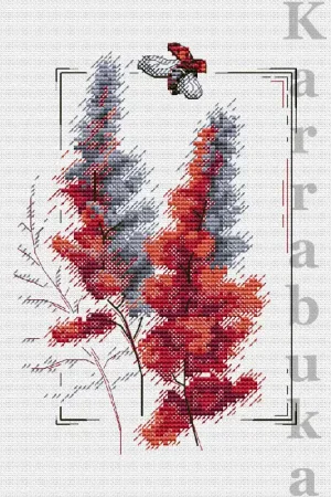 Professional Grade Astilba - PDF Cross Stitch Pattern
