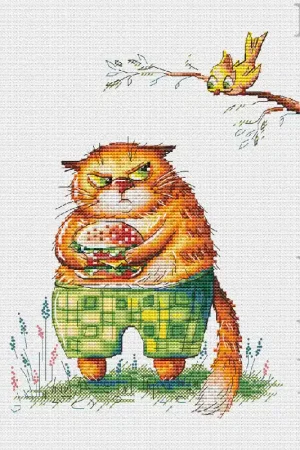 Greedy -  PDF Cross Stitch Pattern Limited Offer