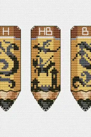 Original Pencils -  PDF Cross Stitch Pattern
