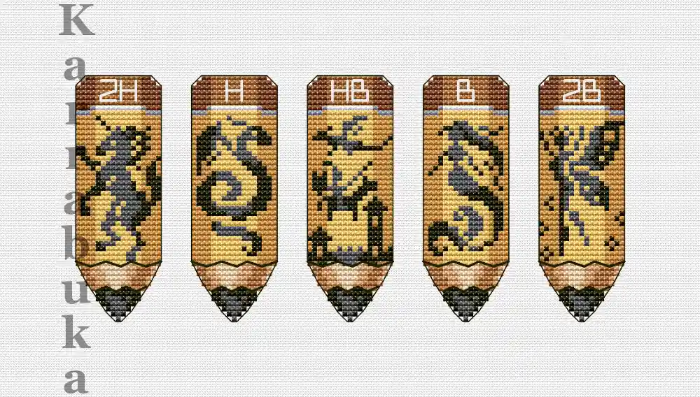 Original Pencils - PDF Cross Stitch Pattern