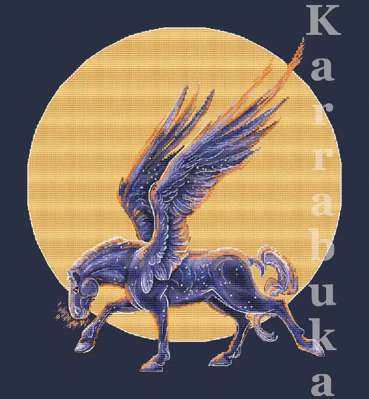 While Supplies Last Pegasus - PDF Cross Stitch Pattern