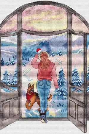 Popular The door to winter - PDF Cross Stitch Pattern