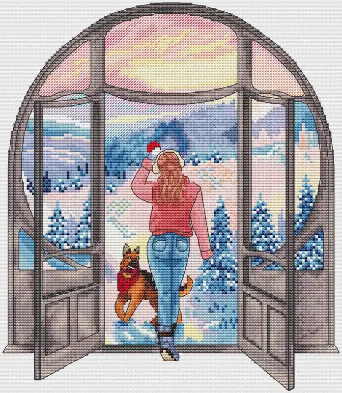 Popular The door to winter - PDF Cross Stitch Pattern