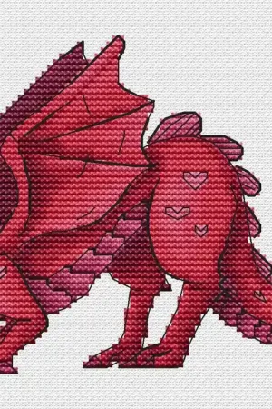 Dragon Heart - PDF Cross Stitch Pattern Exclusive