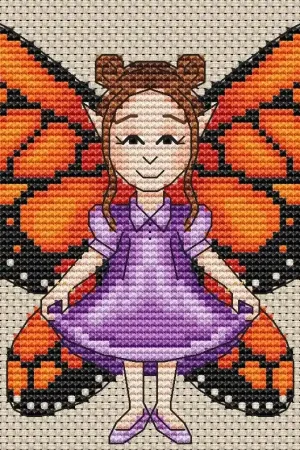 Fairy - collector of stars - PDF Cross Stitch Pattern Certified