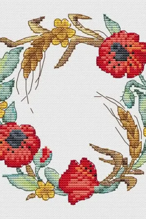 Summer wreath - PDF Cross Stitch Pattern Factory Price