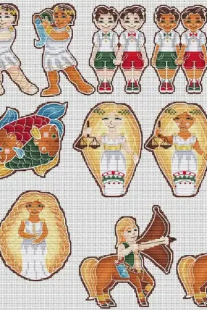 Zodiac signs gingerbreads - PDF Cross Stitch Pattern Hassle-Free Returns