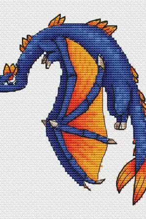 Limited Edition Blue Bigtooth - PDF Cross Stitch Pattern