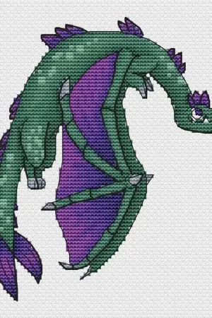 Bigtooth - PDF Cross Stitch Pattern Free Shipping