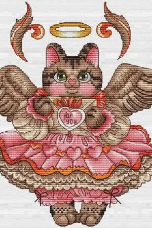 Worldwide Shipping Fluffy Amur - PDF Cross Stitch Pattern