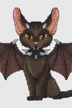 The Demon Cat - PDF Cross Stitch Pattern Save Now