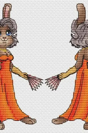 One Day Deal Secular lady - PDF Cross Stitch Pattern