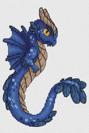 No Minimum Order Sea dragon - PDF Cross Stitch Pattern