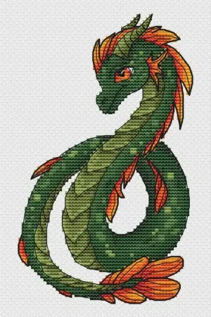 Express Delivery Air Dragon - PDF Cross Stitch Pattern