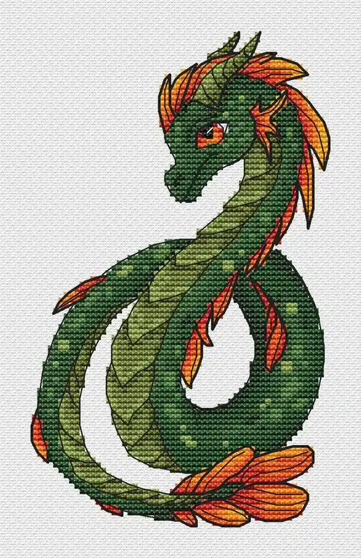 Express Delivery Air Dragon - PDF Cross Stitch Pattern