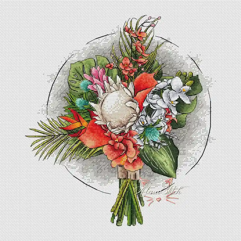 Tropical Island - PDF Cross Stitch Pattern Super Sale