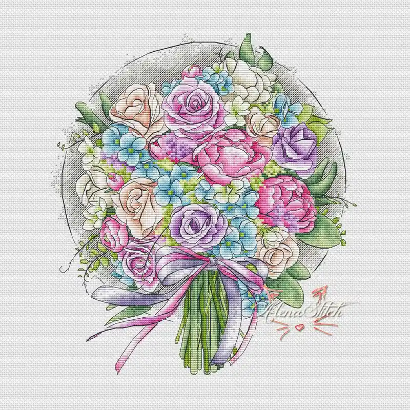 Watercolor splatter - PDF Cross Stitch Pattern Best Price