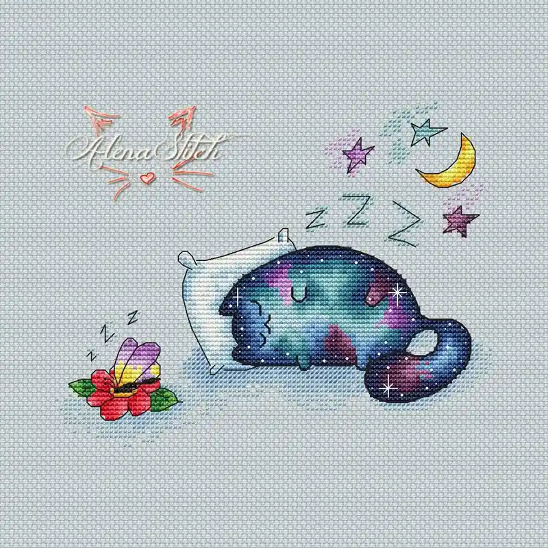 Viral Cosmic dreams - PDF Cross Stitch Pattern
