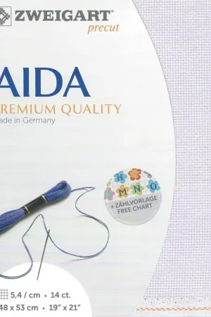Zweigart Precut Stern-Aida 14 count Lavender Bliss 3706/5050 High Quality