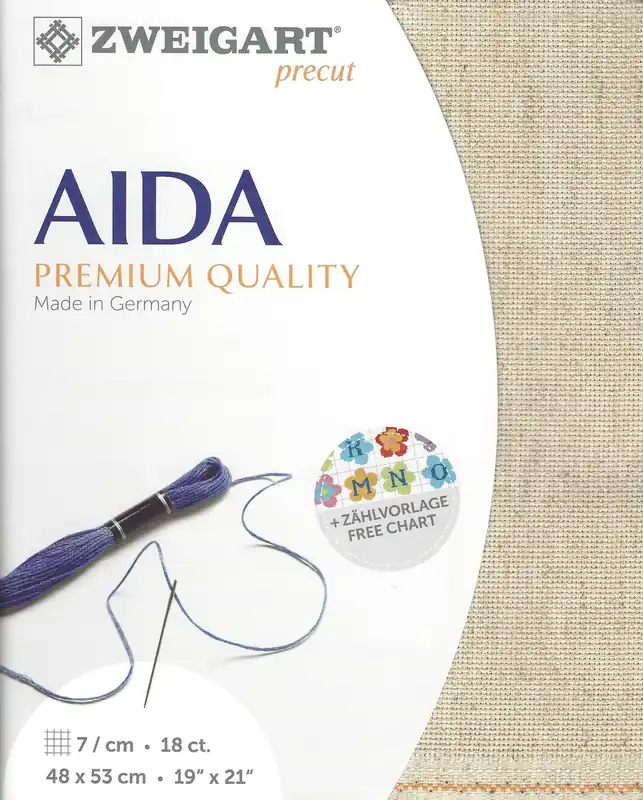 Zweigart Precut Rustico-Aida 18 count Wheat 3292/54 Deal