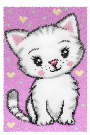 Genuine Latch-hook rug kit Kitty 4234