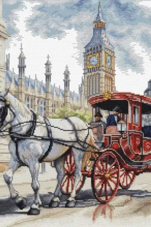 Carriage Ride BU5040L Counted Cross-Stitch Kit Hot Deal