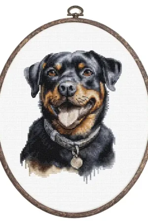 Express Delivery Rottweiler BC229L Counted Cross-Stitch Kit