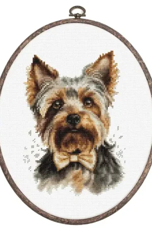 Clearance The Yorkshire Terrier BC228L Counted Cross-Stitch Kit