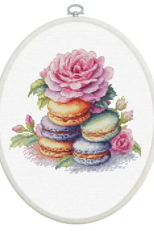 Save Now French Macarons BC226L Counted Cross-Stitch Kit