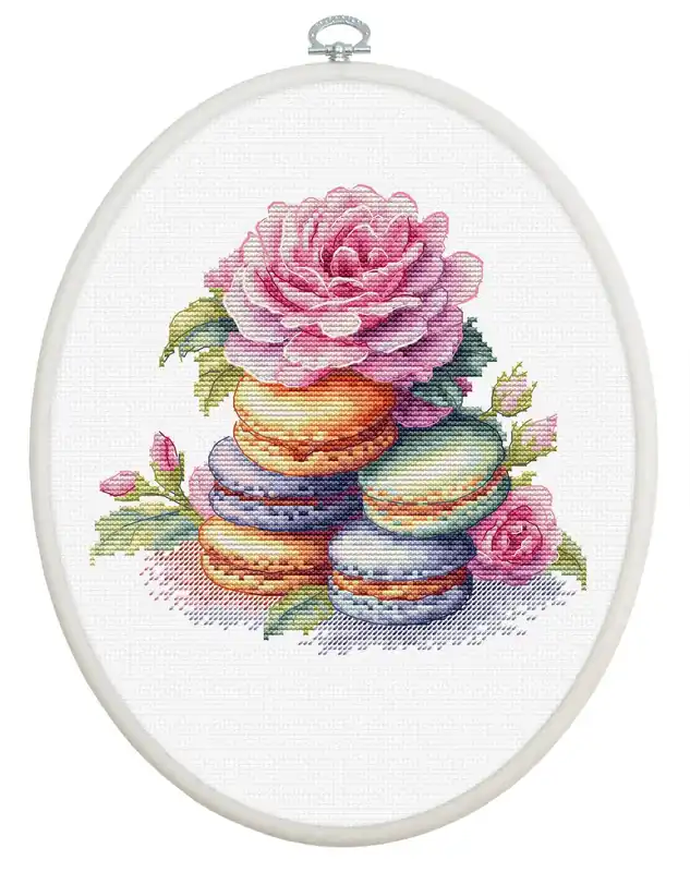 Save Now French Macarons BC226L Counted Cross-Stitch Kit