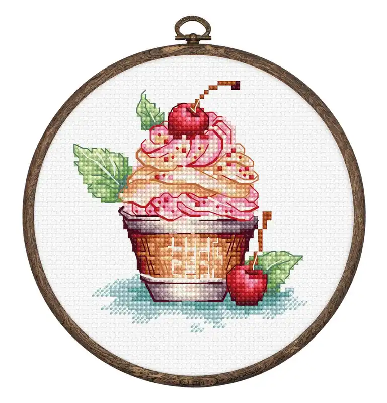 Cherry Ice Cream BC104L Counted Cross-Stitch Kit No Minimum Order
