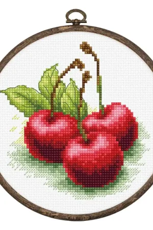 Luxury Cherries BC103L Counted Cross-Stitch Kit
