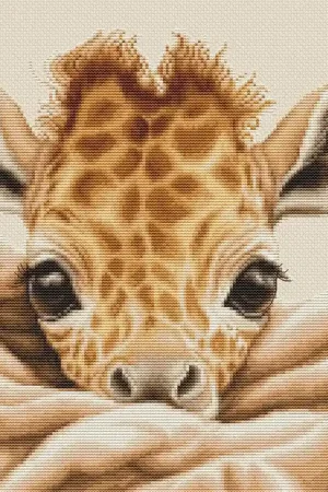Hot Picks The Baby Giraffe B2425L Counted Cross-Stitch Kit