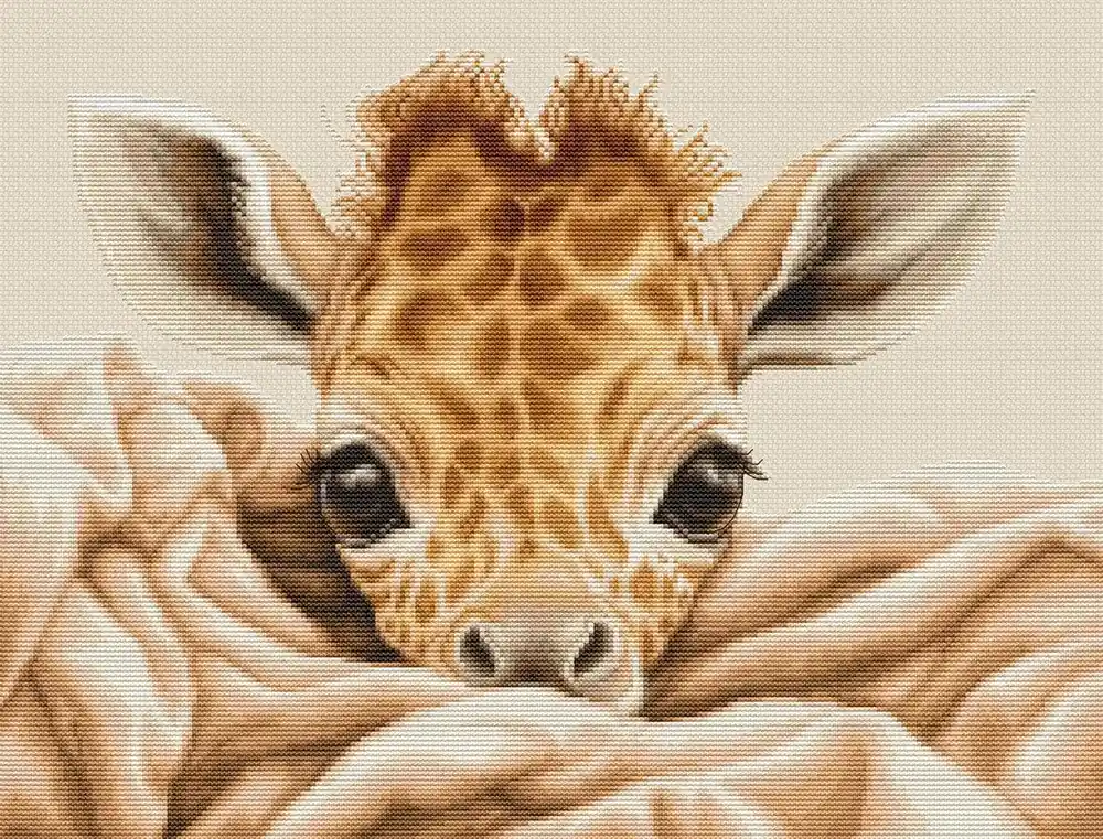 Hot Picks The Baby Giraffe B2425L Counted Cross-Stitch Kit