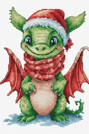 Warranty Included The Happy Dragon B1406L Counted Cross-Stitch Kit