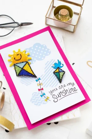 Postcard cross-stitch kit - Be pleased of your life! AOO-005 Today Only