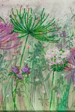 Bead Embroidery Kit - Cornflowers in the field AB-882 Money Back Guarantee