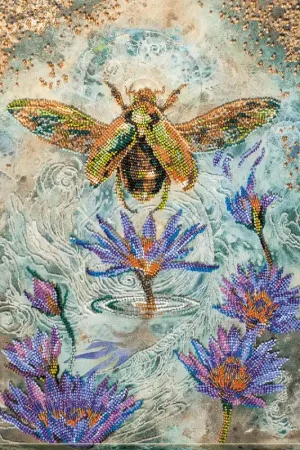 Factory Price Bead Embroidery Kit - Golden beetle AB-724