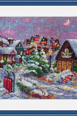 Get Yours Christmas Night K-71 Counted Cross-Stitch Kit