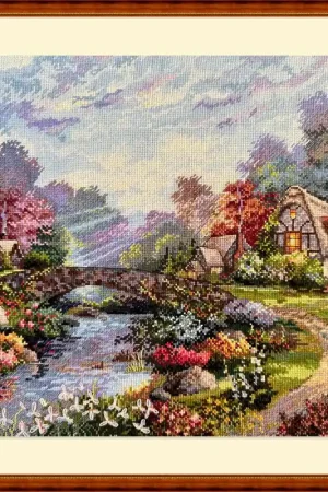 Springtime Glory K-233 Counted Cross-Stitch Kit Crafted
